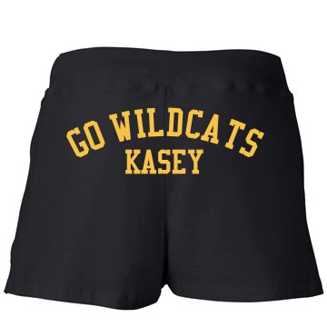 Wildcat Senior w/ Back Junior Fit Bella Fitness Shorts