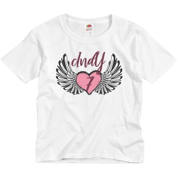 Kendall's Shirt Youth Bella Girl 1x1 Rib Cap Sleeve Tee