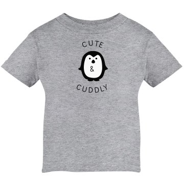Cute & Cuddly Penguins Infant Rabbit Skins Cotton Tee