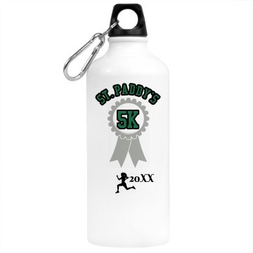 St. Patrick's Day Run Aluminum Water Bottle