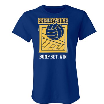 Shelby Volleyball Junior Fit American Apparel Fine Jersey Tee