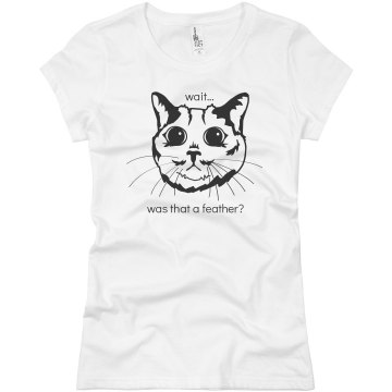 Cat in Suspense Tee Junior Fit Basic Bella Favorite Tee