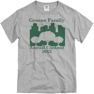 Annual Family Cookout Unisex Basic Gildan Heavy Cotton Crew Neck Tee