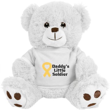 Daddy's Little Soldier Small Plush Teddy Bear