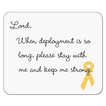 Army Wife Prayer Mousepad