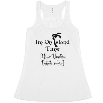 Island Time Misses Relaxed Fit Anvil Heavyweight Tank Top