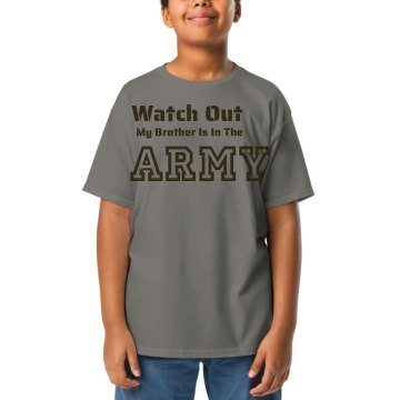 My Brother Is In The Army Youth Code V Camouflage Tee