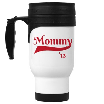 Mommy Mug 14oz White Stainless Steel Travel Mug