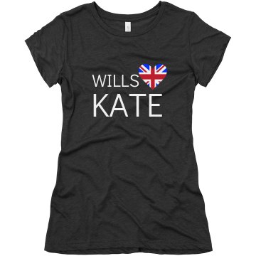 Wills Loves Kate Junior Fit Bella Triblend Tee