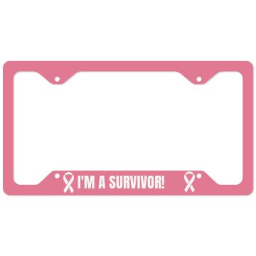 I'm A Survivor License Plate Cover