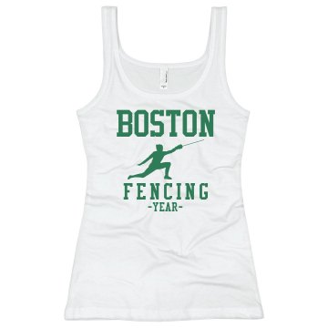 Boston Fencing Junior Fit Bella Sheer Longer Length Rib Tank Top