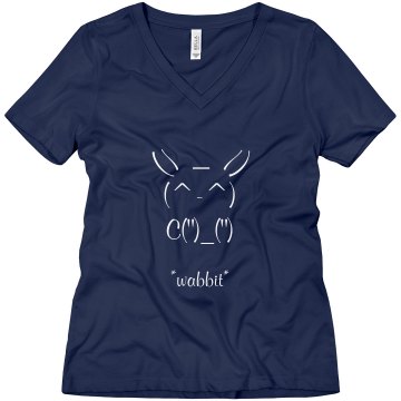 Wabbit Misses Relaxed Fit Anvil V-Neck Tee