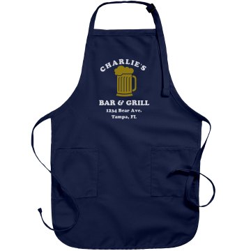 Charlie's Bar Port Authority Adjustable Full Length Apron