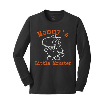Little Monster Youth Gildan Heavy Cotton Long Sleeve Tee