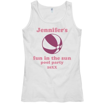 Pool Party Junior Fit Bella Sheer Longer Length Rib Tank Top