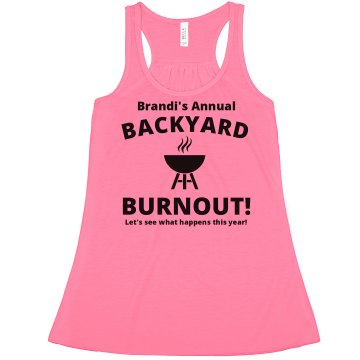 Backyard BBQ Junior Fit Bella Sheer Longer Length Rib Tank Top