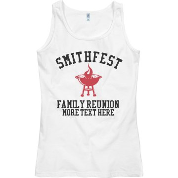 Smithfest Tank Junior Fit Bella Sheer Longer Length Rib Tank Top