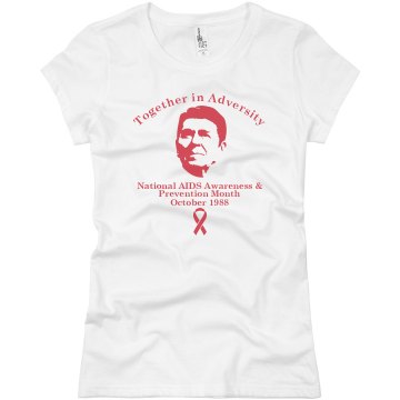 Reagan's AIDS Declaration Junior Fit Basic Bella Favorite Tee