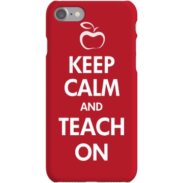 Teach On iPhone  Plastic iPhone 5 Case White 
