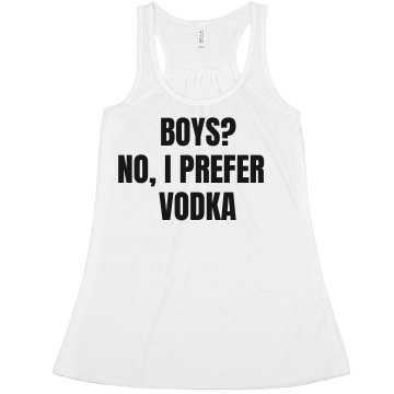 Boys? No, I Prefer... Misses Bella Flowy Boxy Lightweight Crop Tank