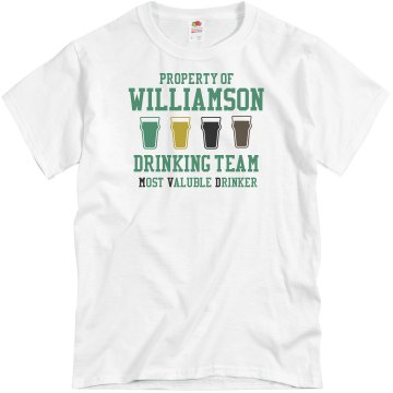Most Valuable Drinker Unisex Basic Gildan Heavy Cotton Crew Neck Tee