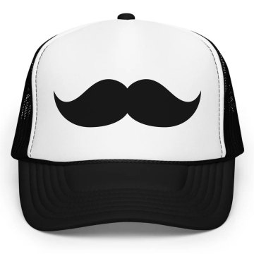 Stache Hat KC Caps Poly-Foam Snapback Trucker Hat