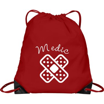Nurse Medic Bag Port & Company Drawstring Cinch Bag