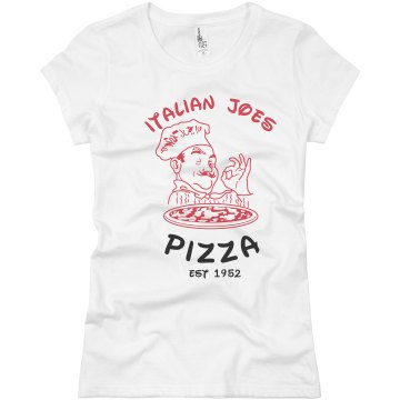 Pizza Shop Tee Junior Fit Basic Bella Favorite Tee
