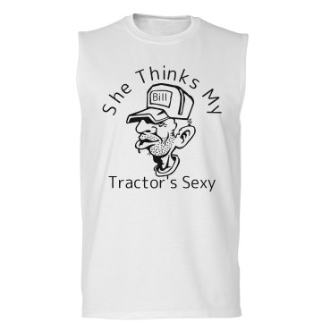 My Tractor is Sexy Unisex Gildan Ultra Cotton Sleeveless Tee