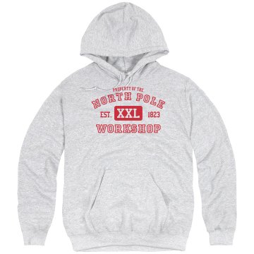 North Pole Workshop Unisex Hanes Ultimate Cotton Heavyweight Hoodie