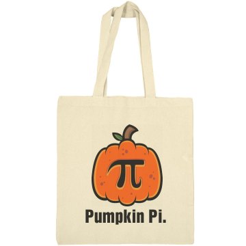 Pumpkin Pi Bag Liberty Bags Canvas Bargain Tote Bag