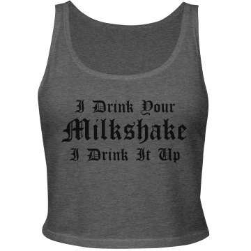 I Drink It Up! Junior Fit Bella Sheer Longer Length Rib Tank Top