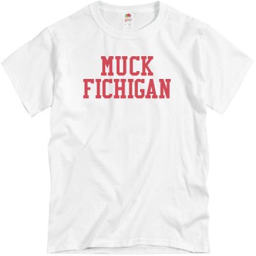 Muck Fichigan-mens Unisex Basic Gildan Heavy Cotton Crew Neck Tee