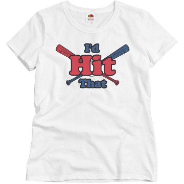 I'd Hit That Misses Relaxed Fit Basic Gildan Heavy Cotton Tee