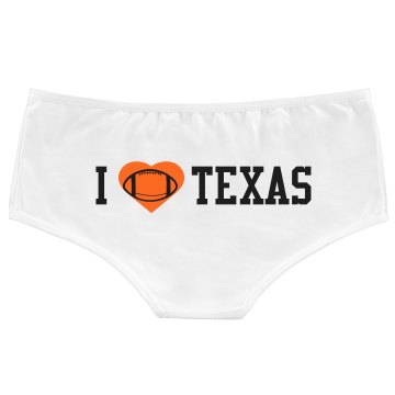 I love Texas Football Bella White Basic Hotshort