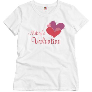 Mikey's Valentine Misses Relaxed Fit Basic Gildan Ultra Cotton Tee