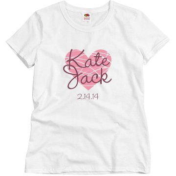 Kate & Jack Misses Relaxed Fit Basic Gildan Ultra Cotton Tee