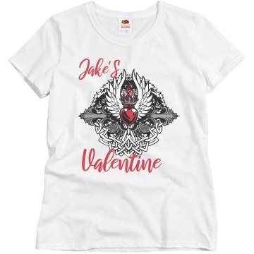 Jake's Valentine Misses Relaxed Fit Basic Gildan Ultra Cotton Tee
