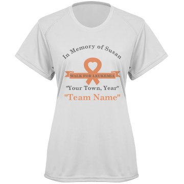 Leukemia Memory Walk Paragon Women's Performance Tee