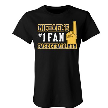 Basketball Mom Rhinestone Misses Relaxed Fit Anvil V-Neck Tee