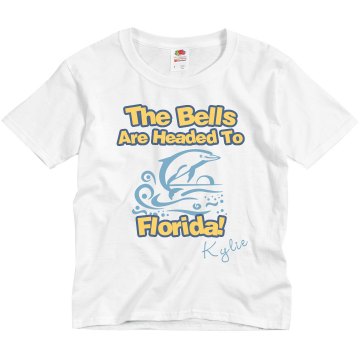 Florida Vacation Tee Youth Basic Gildan Ultra Cotton Crew Neck Tee