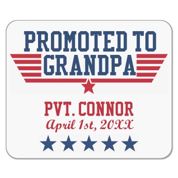 Promoted To Grandpa Mousepad