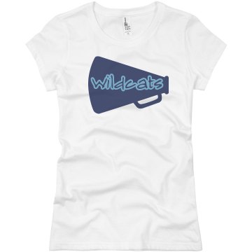 Wildcats Cheer Junior Fit Basic Bella Favorite Tee
