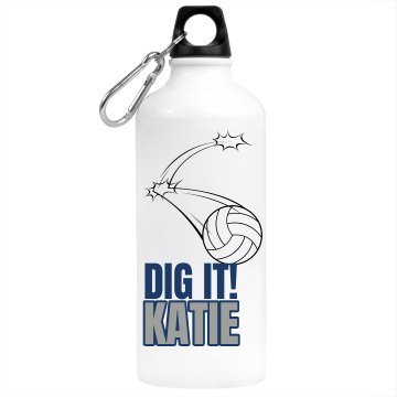Dig It Name Bottle Aluminum Water Bottle