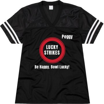 Lucky Strikes Bowling Junior Fit Soffe Mesh Football Jersey