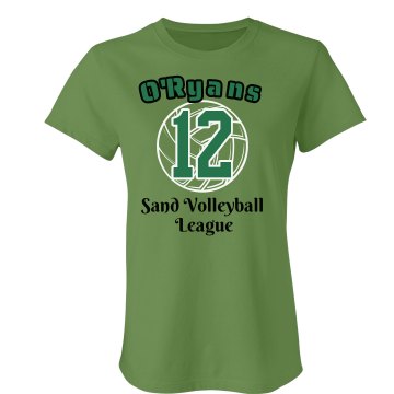 Sand Volleyball Tee Junior Fit Bella Sheer Longer Length Rib Tee