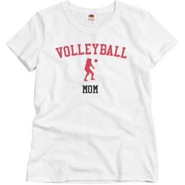 Volleyball Mom Misses Relaxed Fit Basic Gildan Ultra Cotton Tee