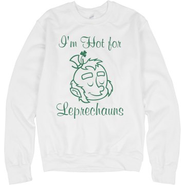 I'm Hot for Leprechauns Junior Fit Bella Sheer Longer Length Rib Tee