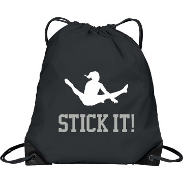 Stick It Gymnastics Port & Company Drawstring Cinch Bag