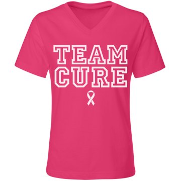 Cure Breast Cancer Misses Relaxed Fit Gildan Ultra Cotton Tee